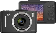 Oimzzr 4K Digital Camera Portable Digital Video Camera 48MP 2.8 Inch IPS Screen Anti-Shake 16X Built-in Flash Battery Birthday Teens Students Friends