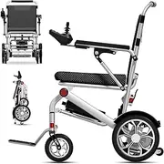 Light Wheelchair Electric Foldable Electric Wheelchair, Electric Wheelchair with Removable 12A Lithium Battery, Electric Wheelchairs for the Home, Load Capacity 150 kg, 14.9 kg
