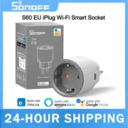 SONOFF S60 EU 16A IPlug Wi-Fi Smart Socket 1-5PCS Overload Protection Smart