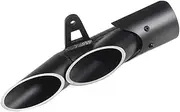 Car End Pipes Auto Accessories Motorcycle Exhaust End Pipe Muffler Silencer Turbo For R6 CB1000 R25 FY250G Z800 CB1000R(TWO HOLE BLACK)
