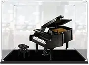 Acrylic Display Case for LEGO 21323 Ideas Grand Piano Figure Storage Box Dust Proof Glue Free
