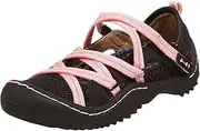 [J-41] Little Kid/Big Kid Island Mary Jane,Brown/Pink,2.5 M US Little Kid