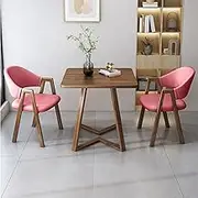 Modern Square Dining Table And Chairs, Square Dining Table For Two, Modern Dining Table And Chairs With 2 Chairs, Space Saving Small Dining Table, Suitable For Dining Room, Living Room(Light