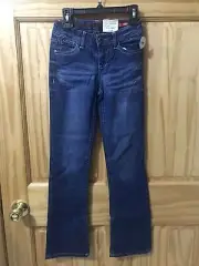 Arizona Jeans Girls Bootcut Pants Size 12 Slim Blue NWT (TW-3527)