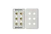 DIGIHAUS Home Theatre 3 Speaker Wall Plate