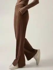 ATHLETA Venice Flare Pant PLUS 2X Mahogany Brown Pull-on Pants Stretch New $119