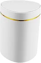 Leefasy Desktop Small Trash Can Waste Basket Waste Bin Mini Trash Can for Home Vanity Tabletop, White