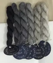 Planet Earth 6 Ply silk Gravel grey needlepoint thread embroidery x stitch floss