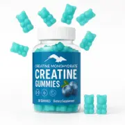 Vegan Creatine Monohydrate Gummies – 3000mg – Mind & Muscle Support – Blueberry