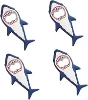 Alipis 4pcs Magnetic Beer Bottle Opener Shark Shaped Magnetic Opener for Fridge Great for Parties Home Ktv