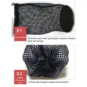 Ball Storage Mesh Bag Large Capacityiding Drawstring Cord Nylon FF