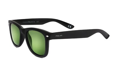 Glasses Sunglasses Polar MISTRAL 76 Matte Black/Solid Green Polarized CAL.50