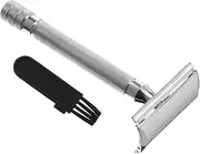 FOMIYES Safety Razor Brush Metal Scraper Reusable Facial Razor for Both Men Women