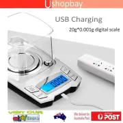 Digital Precision Scale USB Charging Weighing Jewelry Milligram 20g/0.001g