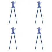 4x Avanti Boy & Girl Kids Silicone Reusable Chopsticks Beginner Learning Cutlery