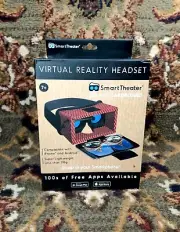 SMART THEATER Deluxe Cardboard VIRTUAL REALITY HEADSET Adjustable Lenses VR NEW