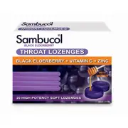 Sambucol Throat 20 Lozenges