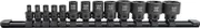 Astro Tools 78313 13pc 1/4" & 3/8" Drive External Torx Nano Impact Socket Set, Black