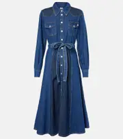 [AG Jeans] AG Jeans Marseille denim shirt dress AU 8 blue