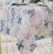 Fabric Tablecloth, 60"x84"Oblong, SEALIFE,STARFISH,ISLAND BREEZE,SEA BISCUIT, NB