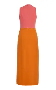 [Carolina Herrera] Belted Bi-Stretch Wool Tailored Dress