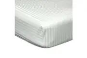 Belledorm 540 Thread Count Satin Stripe Extra Deep Fitted Sheet (Ivory) - UTBM193