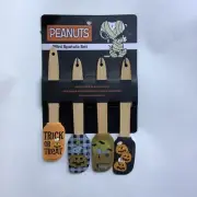 Peanuts Snoopy Halloween Mini Spatula Set Trick or Treat Jack-o-Lantern