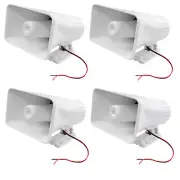 4x Pyle PHSP5 8'' 65 Watts 8 Ohms Indoor/Outdoor PA Horn Speaker