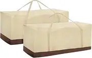 Outdoor Patio Cushion Storage Bags 60Inch Waterproof Extra Large Patio Furniture Cover Cushion Storage Bag with Handle and Zipper