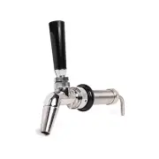 Stainless Steel Auto Close Long Shank Beer Tap 100mm Stainless Shank Home Brew