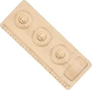 ARTIBETTER Wooden Bracelet Design Board with Multiple Compartments Portable Bead Tray for Jewelry Making Artisan Beading Tool for DIY Crafting and Display for Organized Bead Arrangements