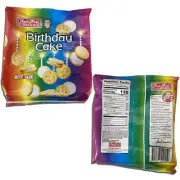 Buds Best Cookies Birthday Cake Creme Filled Bite Size 6 Oz. (PACK 0F 12)