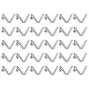 30pcs 7.75x12x44mm Single Button V-Shaped Paddle Snap Spring Clips Solid Head