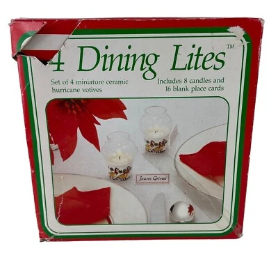 Vintage Potpourri Press Set of 4 Mini Dining Lites/Candle Holders Canada Goose