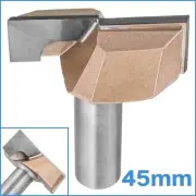 45mm 1-3/4" Carbide Blade Bottom Cleaning CNC Milling Bit 1/2" Shank Cutter