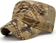 [Loneshark] Oversize XXL Mens Camo Military Cadet Army Caps Womens Camouflage Quick Dry Flat Top Hat