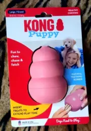 Kong Dog Puppy Treat Stuffer Pink Large New!