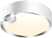 Warm White Motion Activated Ceiling Light 400 Lumens Battery Powered 3000K