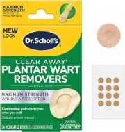 Dr. Scholl’s Clear Away Plantar Wart Remover, 24 Treatments 888853001241VL
