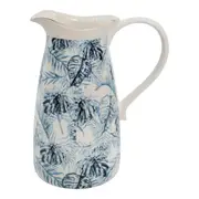 Island Blue Porcelain 14.5cm Jug Milk Water Pitcher Decorative Flower/Plant Vase