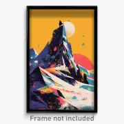 German Movie Poster - Arctic Coast (Germany Psychedelic Art Retro Film Print)