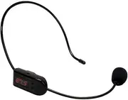 FM Wireless Microphone Headset Megaphone 87 MHz-108MHz Voice Amplifier Digital Tube Display Lectures Microphone Multi-Channel for Speaking Teaching Tour Guide Instructor