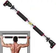 Portable Chin Up Bar, Horizontal Fitness Bar for Doorway, Multi-Functional Pull Up Bar for Home, Living Room, Bedroom, Work Area, Adjustable Sports Accessories for Full Body Strength Training and Exer