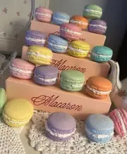 Fake Macarons Homemade Set Of 5 Assorted In A Macaroon Box￼