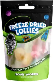 Mini Sour Worms Freeze Dried Lollies