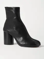 [Maison Margiela] Maison Margiela - Tabi Split-toe Leather Ankle Boots - Black - IT35 IT 35 Black