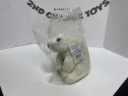 Coca Cola Plush Collectable 8" Polar Bear with Coca Cola Bottle 1993 Vintage