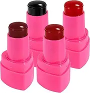 Jelly Blush, 4PCS Jelly Blush Stick Set, Smooth Lightweight Blush Jelly Tint, Moisturize Blusher Stick, Cooling Water Jelly Blush Stick For Cheeks Make Up Set