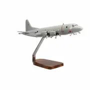 NEW Lockheed Martin P-3 Orion Clear Canopy Large Mahogany Model