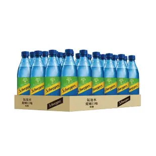 福利品/即期品【Schweppes 舒味思】萊姆口味氣泡水 寶特瓶500mlx2箱(24入/箱;共48入)